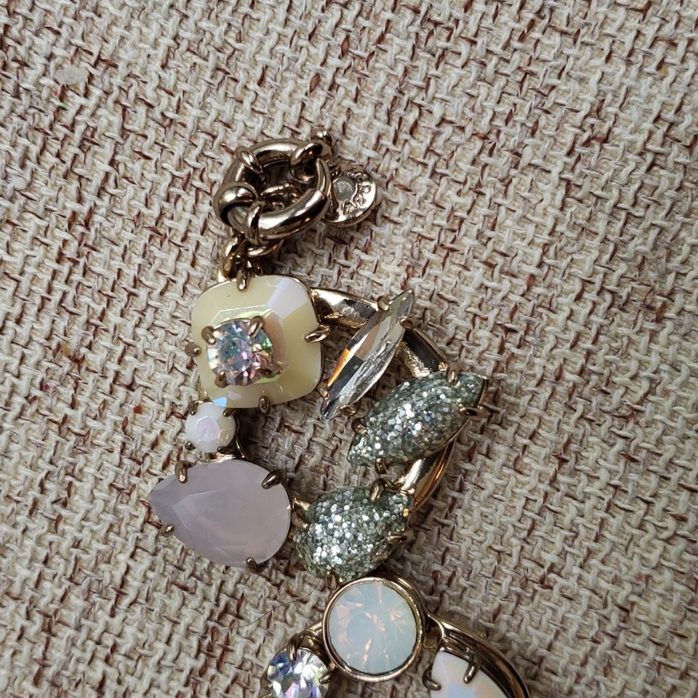 J.Crew Iridescent Crystal Wreath Cluster Bracelet - Picture 3 of 9